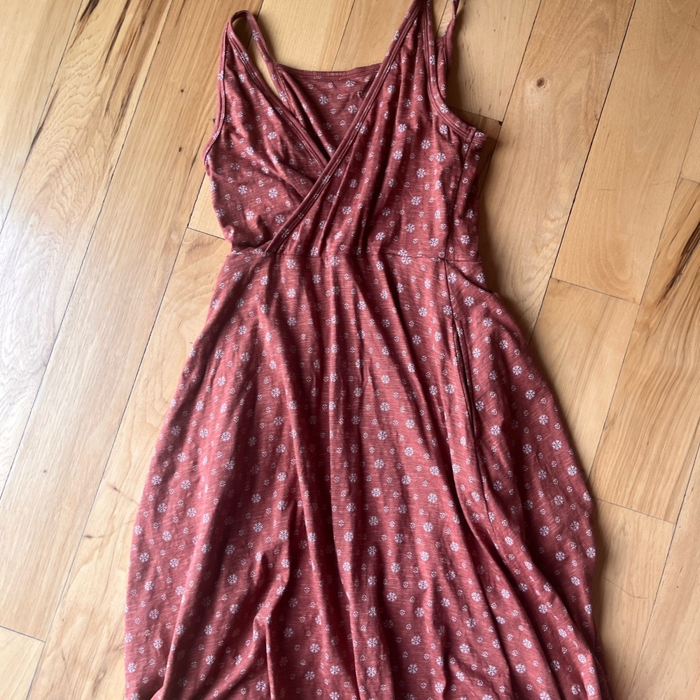 Toad&Co Rust Sundress Knee Length